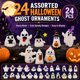 thumbnail image 3 of Figurita AUZXMCN 24 piezas fantasma de Halloween de resina, 3 of 9
