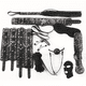 thumbnail image 1 of Sexy Leopard Pattern Leather Plush BDSM Bondage Set with Handcuffs, Whip, Nipple Clip, and Headgear - Adult Sex Game Accessories for Exploring Your Desires, 1 of 5