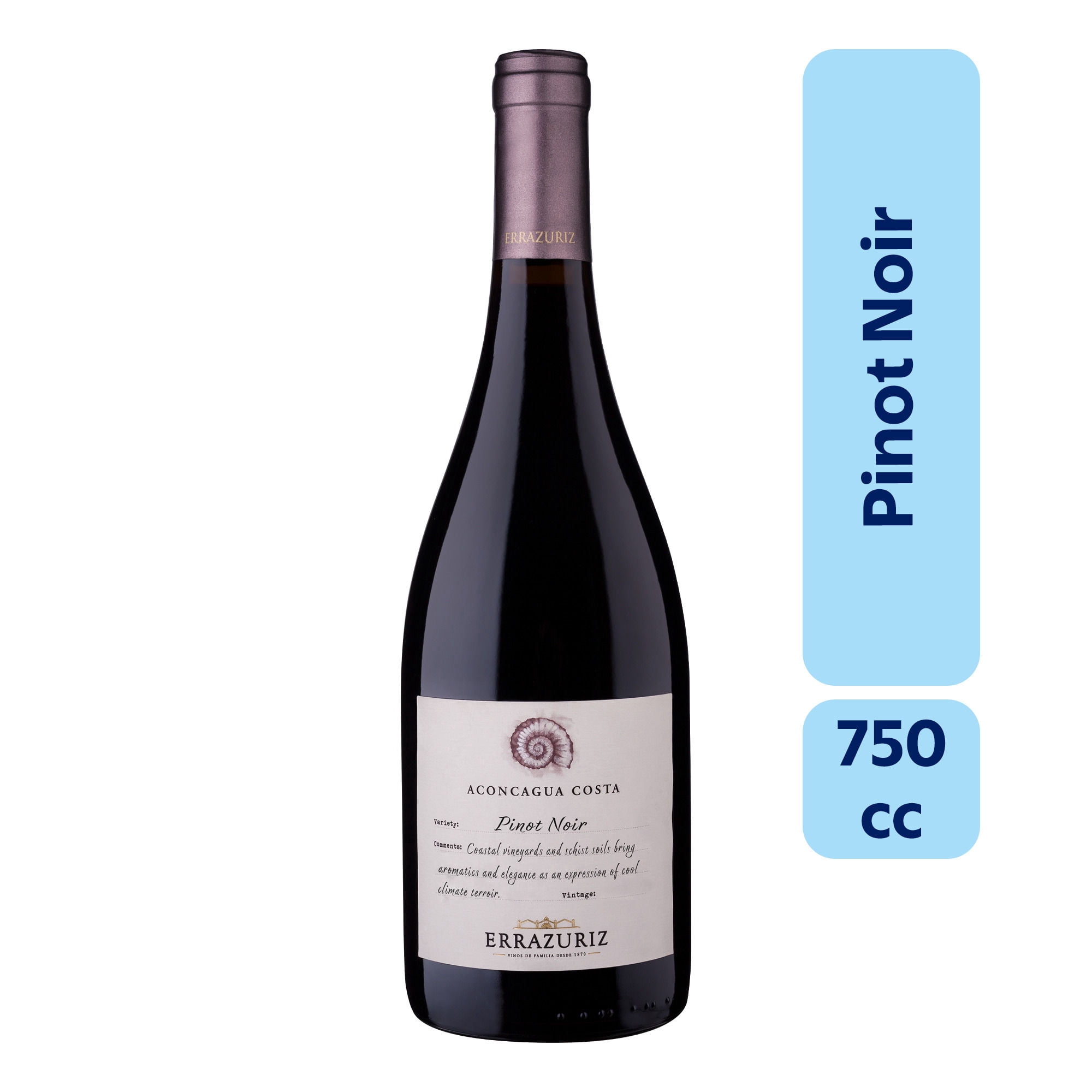 Vino Pinot Noir Botella 750 ml Errazuriz