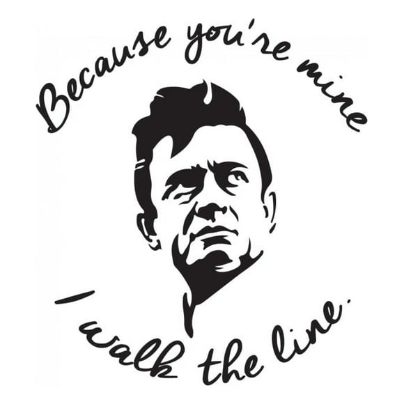 Decomural I Walk The Line Johnny Cash WS-41008