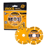Disco Diamantado Segmentado 130X20Mm 5 Pulga Ingco Dmd011301