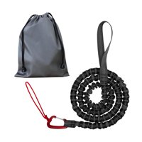 Magideal - Cuerda De Remolque Elástica Para Bicicleta, Correa De Tracción, Cordón Elástico Portátil Detrás Del Accesorio, Correa Elástica Para Bicicleta De Carre Negro