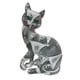 thumbnail image 2 of Estatua De Gato De Graffiti De Resina, Decoración De Estante Para El Hogar, Cocina, Comedor, Estilo Lindo B, 2 of 3