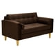 thumbnail image 2 of Sofa Retro 2c Felpa 01 Chocolate, 2 of 6