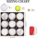 thumbnail image 4 of Bolas de Navidad SHareconn 10 cm 9 unidades irrompibles blancas, 4 of 6