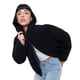 thumbnail image 1 of Chaqueta Mujer Teddy Negro Cuello Alto Corona, 1 of 5