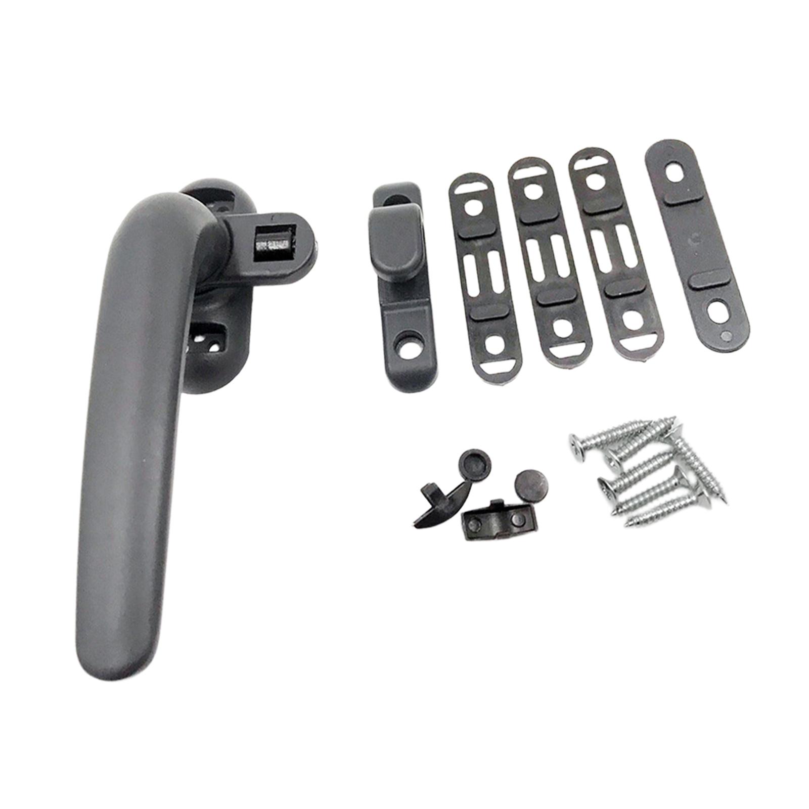 Magideal - Manija De Ventana Manija Universal Cerradura De Seguridad Manivela Para Puerta Tirador De Bloqueo De Instalación Sencilla Adecuada Para Protección De Izquierda