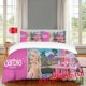 thumbnail image 1 of Barbie Doll Princess Quilt Duvet Cover Set Home Textiles Pillowcase3-Piece Bedding Set, 1 of 5