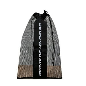 Crusec - Bolso De Malla Con Cordon Para Playa Piscina Hogar Multiuso