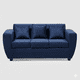 thumbnail image 4 of Living Kansas 3 cuerpos + 2 Pouf Felpa Azul, 4 of 5