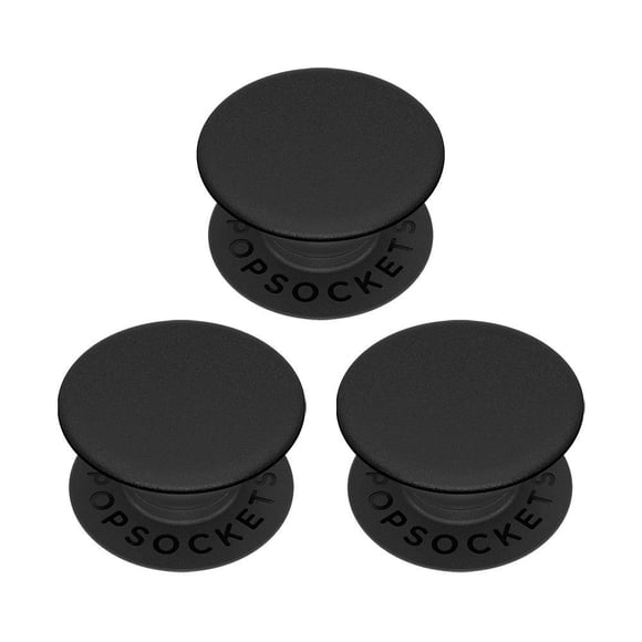 PopSockets PopMinis Juego de 3 Agarraderas para Teléfono Triple Negro