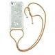 thumbnail image 1 of Funda FOXDOCK para iPhone 5/5s con Cuerda Ajustable, Brillo Líquido, Protección Antigolpes y Lente – Ideal para Regalo, 1 of 6