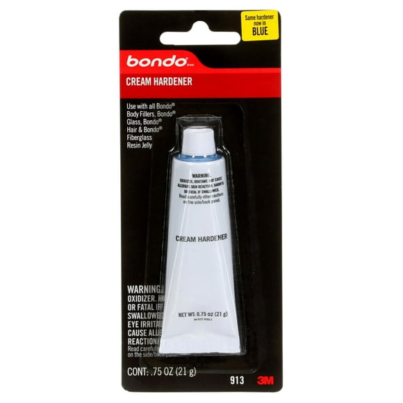 Endurecedor de crema Bondo 00913, tubo de 22 ml para rellenos Bondo