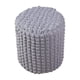 thumbnail image 2 of Funda Otomana Redonda Protector Otomano Para Salón Gris Claro, 2 of 3