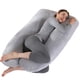 thumbnail image 1 of Almohada para embarazadas, almohada en forma de U desmontable y lavable, cojín grande, almohada de cintura, 1 of 5