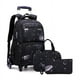 thumbnail image 3 of Rolling Backpack for Boys Wheeled Bag with Lunch Box Trolley School Bags Carry On Kids' Luggage Primary Junior High School Bag, 3 of 3