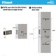 thumbnail image 4 of Juego de palanca Wright Products con cerrojo de llave blanco, 4 of 7