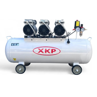 Erux - Compresor De Aire Dental De 100L Silencioso Monofásico Blanco 50Hz 60Hz