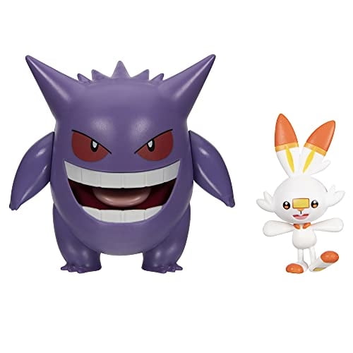 Figuras De Combate De Pokémon Pokémon Paquete De 2 Unidades Gengar Y Scorbunny Kids 4+