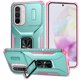 thumbnail image 1 of Funda Armada para Samsung Galaxy A36 con Tapa Deslizante y Soporte Magnético Giratorio Verde, 1 of 5