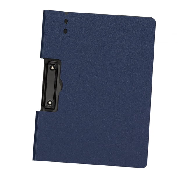Carpeta de archivos Carpeta A4, Portapapeles portátil reutilizable multiusos Carpeta de documentos para recetas, Ensayos de papel de prueba de tareas azul horizontal