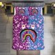 thumbnail image 2 of Abstract Pink Blue Rainbow Bape Shake Camo Comforter Set Soft 3 Pcs Twin Bedding Sets Thicken for All Season, 2 of 5