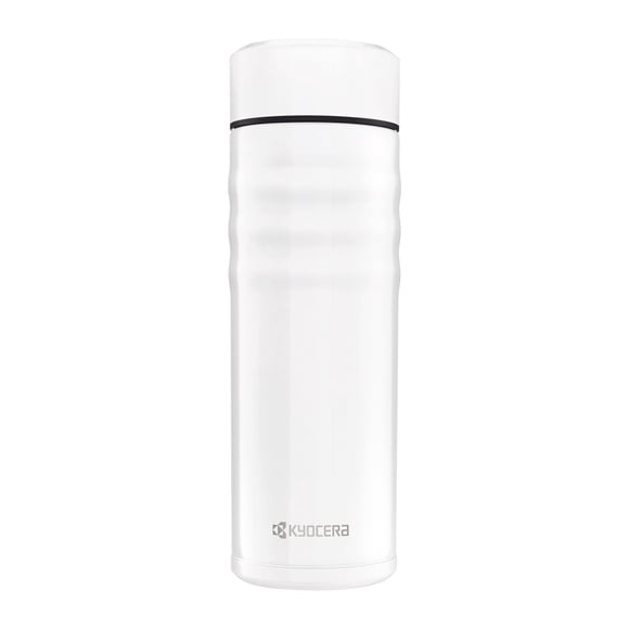 Thermos KYOCERA Taza de Viaje 500 ml Blanco Perla con Tapa Giratoria