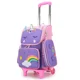 thumbnail image 2 of Children's trolley schoolbag cute cartoon girl schoolbag primary school student backpack primary school student backpack, 2 of 3