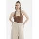 thumbnail image 1 of Polera Mujer Cuello Halter Café Oscuro, 1 of 4