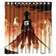 thumbnail image 1 of Cortina de ducha con diseño de Anime Attack on Titan, juego de cortinas de baño con ganchos, tamaño 66 x 72 pulgadas, 1 of 3