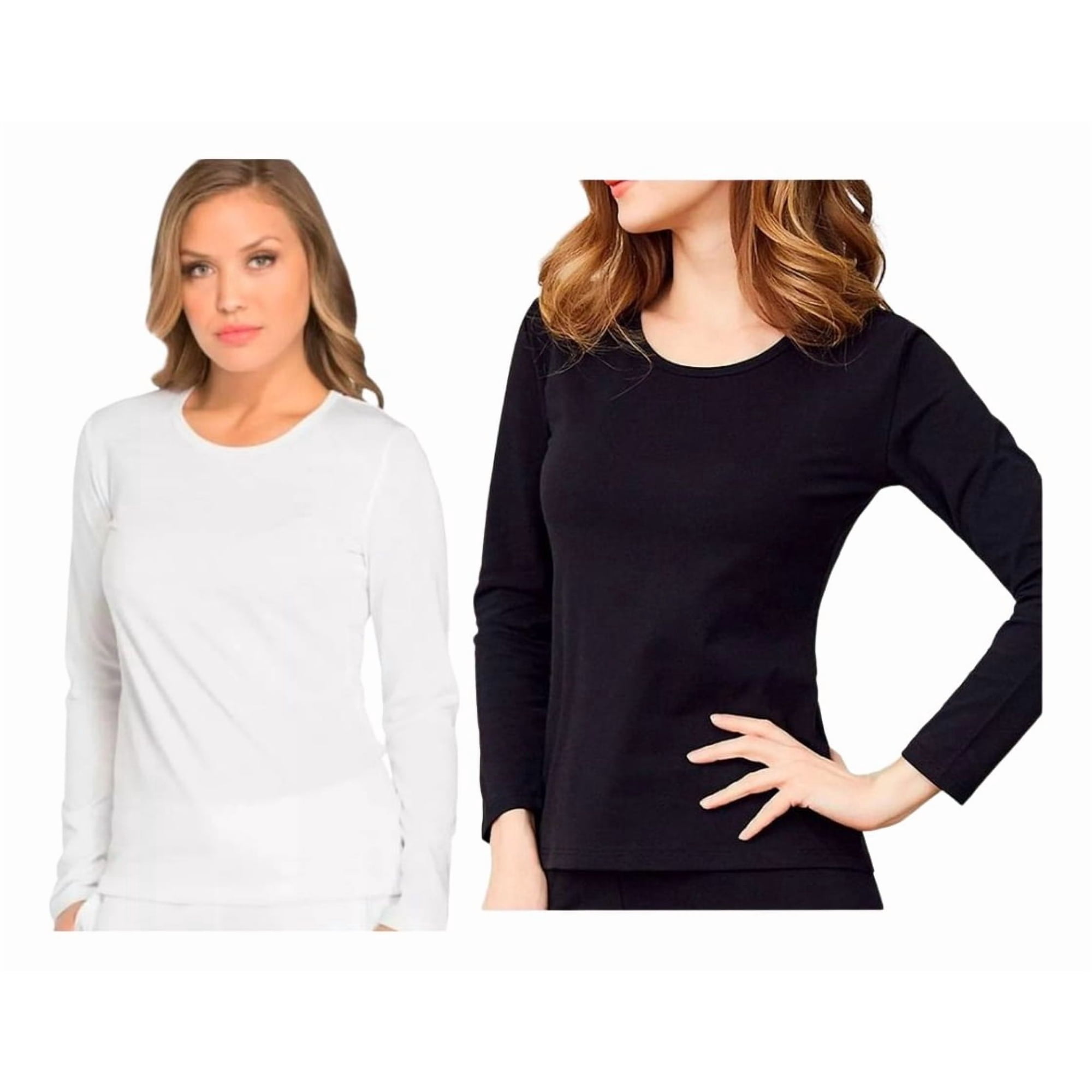 Flix - Pack 6 Camisetas Básicas Mujer Fibra Bambú