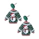 thumbnail image 2 of Pendientes De Navidad Para Mujer, Diseño Divertido De Joyería Para Fiesta, Navidad, Muñeco De Nieve, Color Verde, 2 of 5