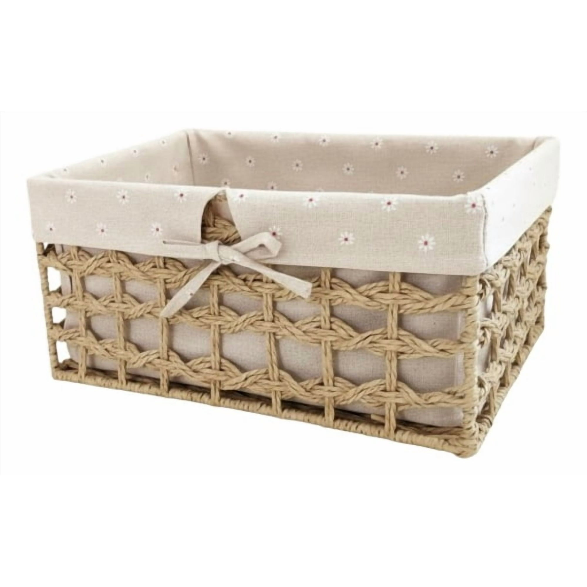 Genérico - Canasto Decorativo Cesto Organizador Rústico Natural Jhn