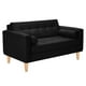 thumbnail image 2 of Sofa Retro 2c Felpa 05 Negro, 2 of 6