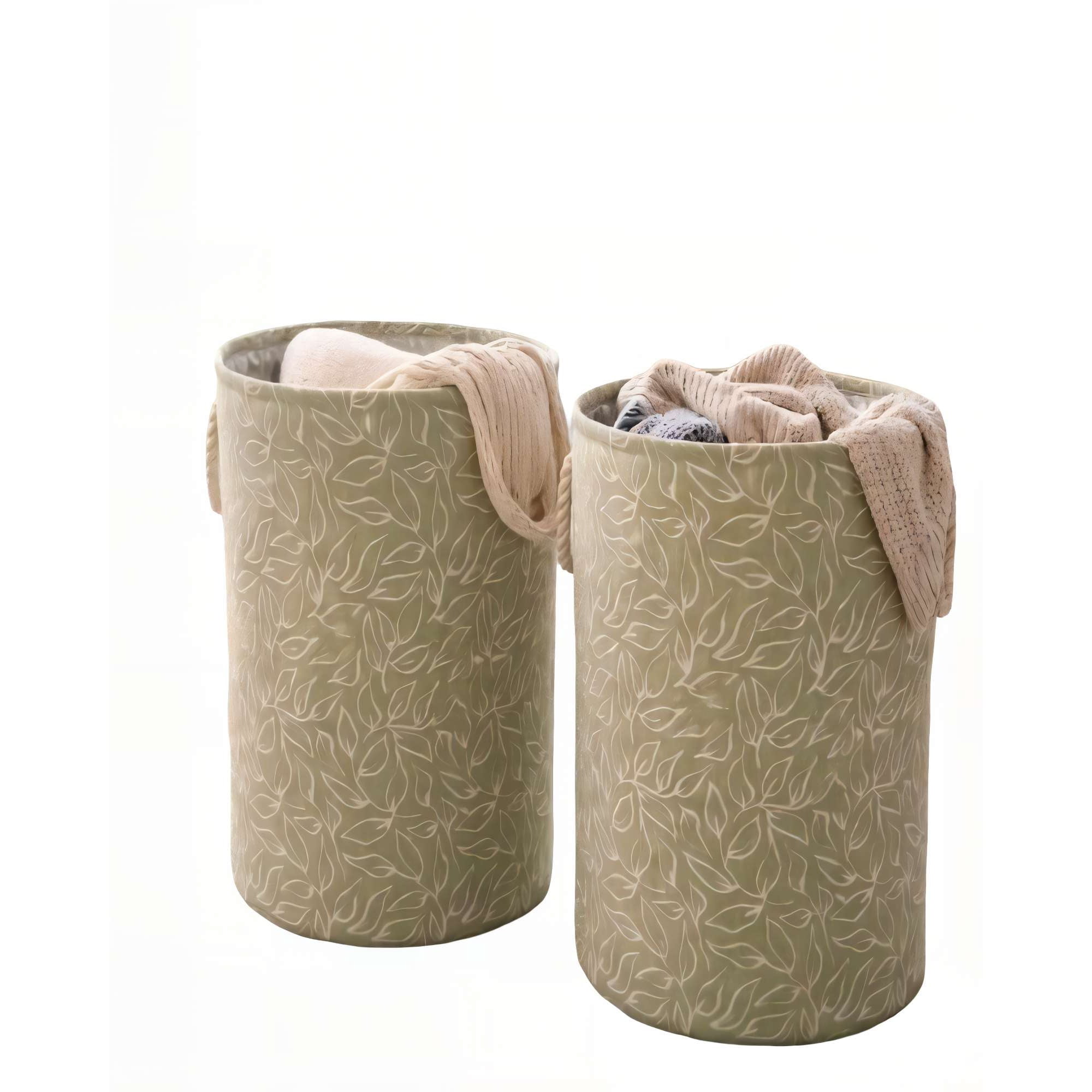 Genérico - Set De Canastos De Ropa 40cmx50cm Color Verde
