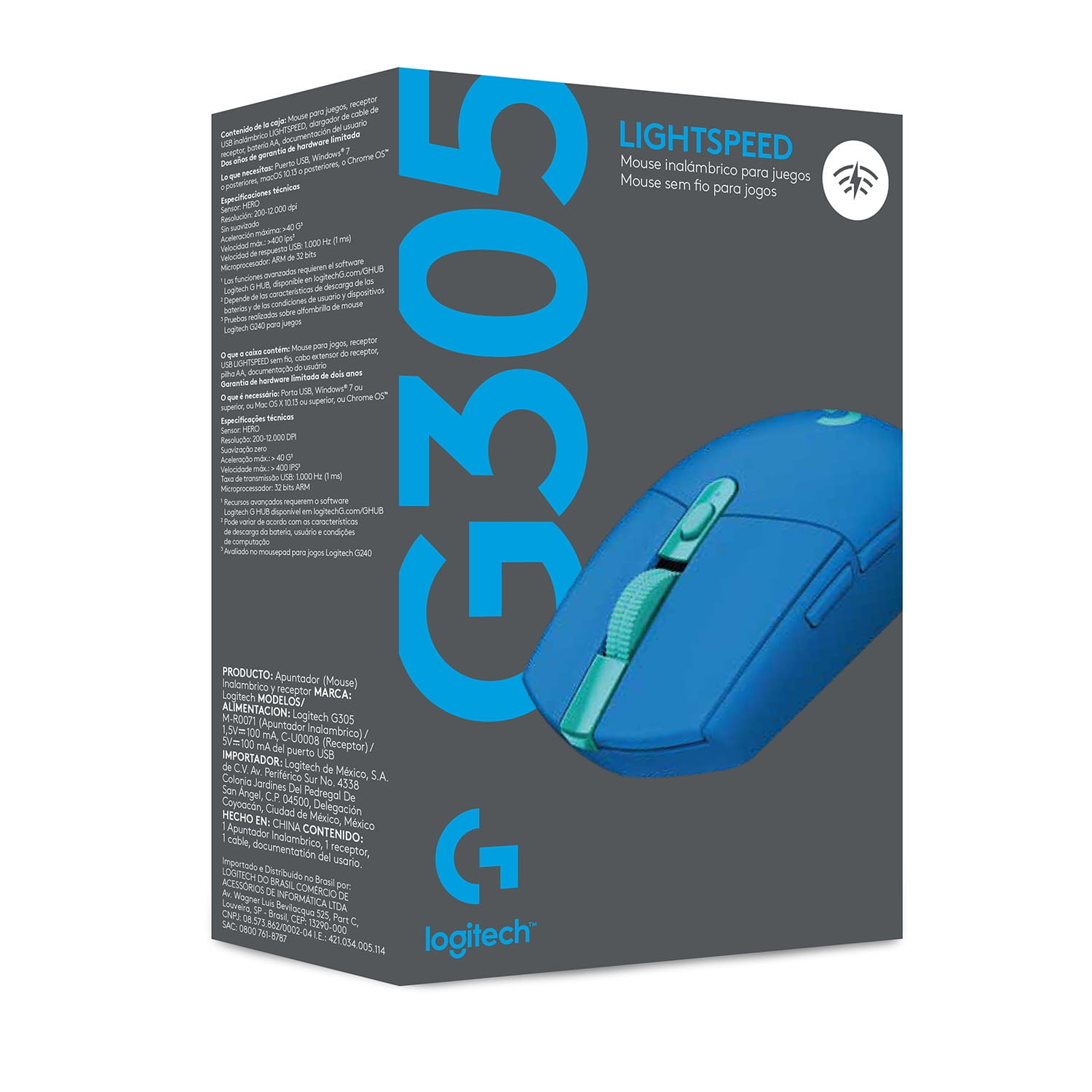 Mouse De Juego Inalámbrico Logitech G Series Lightspeed G305 OPEN BOX ...