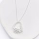 thumbnail image 2 of Collar Corazón Entre Corazones, Plata925, Regalo Mujer Plateado, 2 of 6