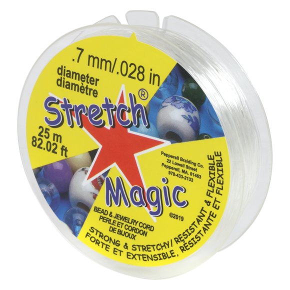 Cordón Elástico para Abalorios Stretch Magic 25 m 0,7 mm Transparente