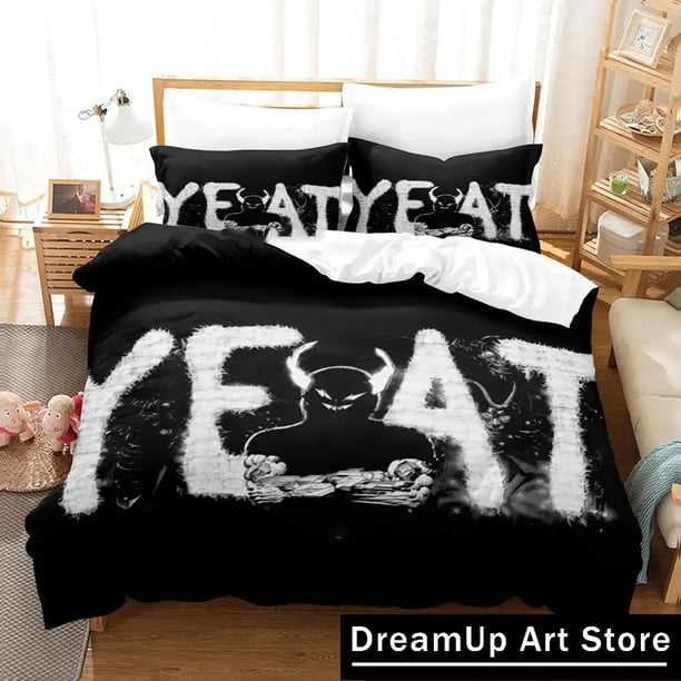 Yeat Rapper Bedding Set Boys Girls Duvet Cover Pillowcase Bed boys Adult Home Textileextile