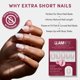 thumbnail image 4 of Uñas postizas Glamnetic redondas extra cortas – Kit de 30, 4 of 6
