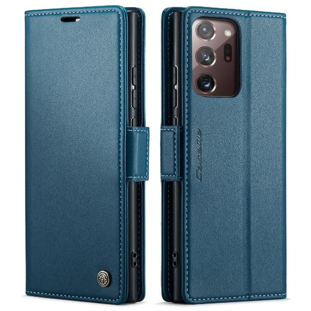 CaseMe tipo cartera Samsung Galaxy Note 20 Ultra con cierre magnético, RFID, tarjetero, soporte, carga inalámbrica