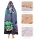 thumbnail image 4 of Mighty MonsterWheelies Manta Capa con Capucha Anti-Bolitas, Manta de Lana Ártica Suave, Manta Portátil de Felpa Ligera y Lujosa, Poncho para Siesta en Casa y Oficina, 100*130cm, 4 of 6