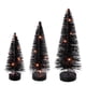 thumbnail image 1 of Conjunto de Árboles de Escobilla en Botella Vickerman Iluminados Negros de 20-25-30 cm, 1 of 5