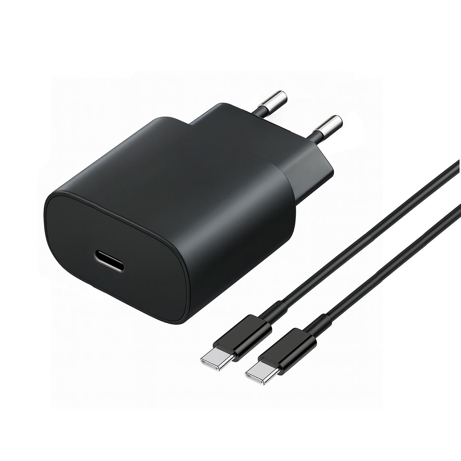 Cargador Ultra Rápido 45w + Cable De Carga Rápida 1mt Levo Negro