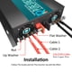 thumbnail image 4 of Inversor de energía solar WZRELB confiable 3000 W fuera de la red 24 V DC, 4 of 7