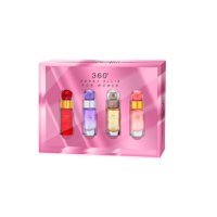 Miniset De Regalo Perfume Perry Ellis 360° Para Mujer, 4 X 7 Ml