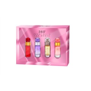 Miniset De Regalo Perfume Perry Ellis 360° Para Mujer, 4 X 7 Ml