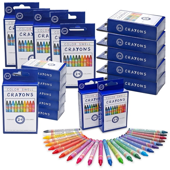 Crayones Color Swell 432 uds 24 colores a granel - 18 paquetes