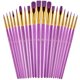 thumbnail image 1 of Set de 20 pinceles Artstorys para acrílico, óleo y acuarela – color morado, 1 of 7