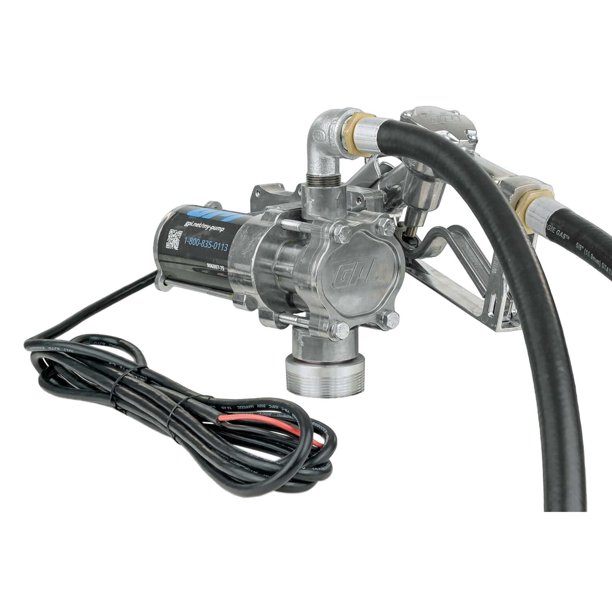 GPI - Bomba de Transferencia de Combustible EZ-8, Boquilla de Cierre Manual con Montaje Directo, 8 GPM, 12 V (137100-01)